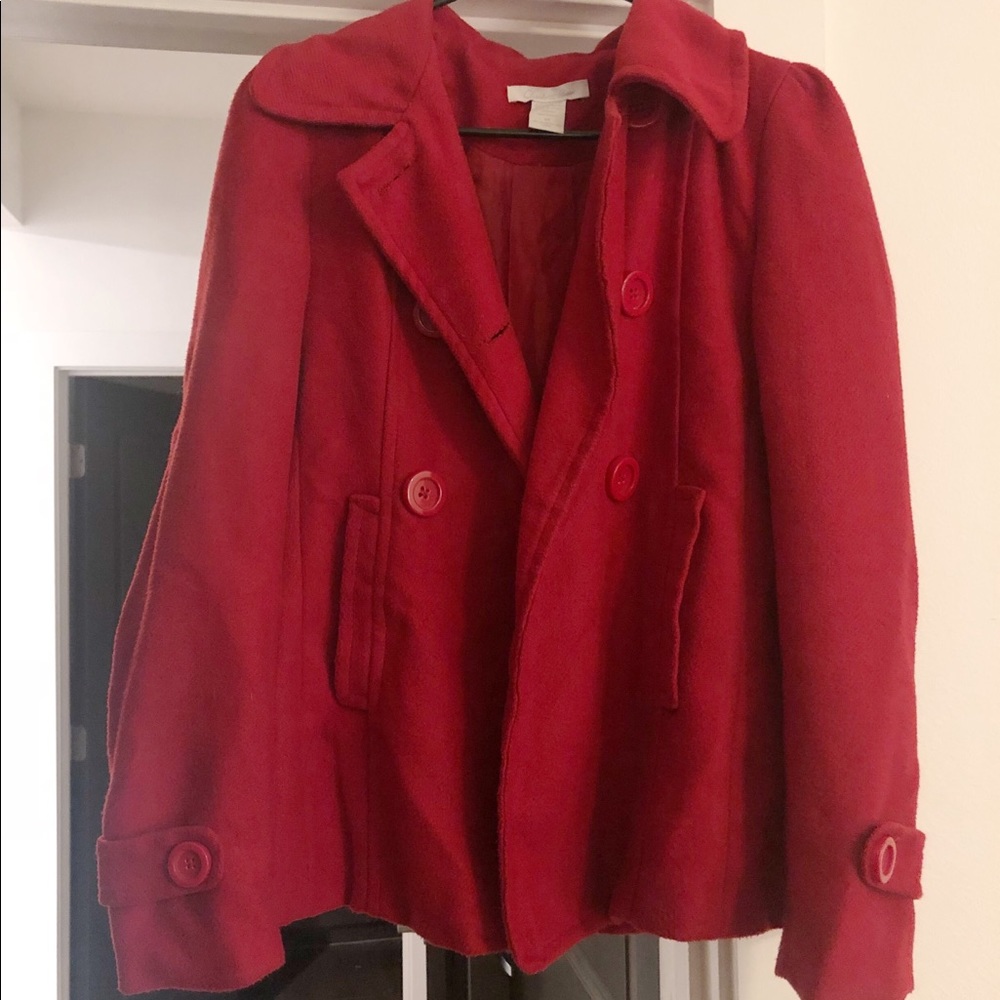 Red winter coat !!